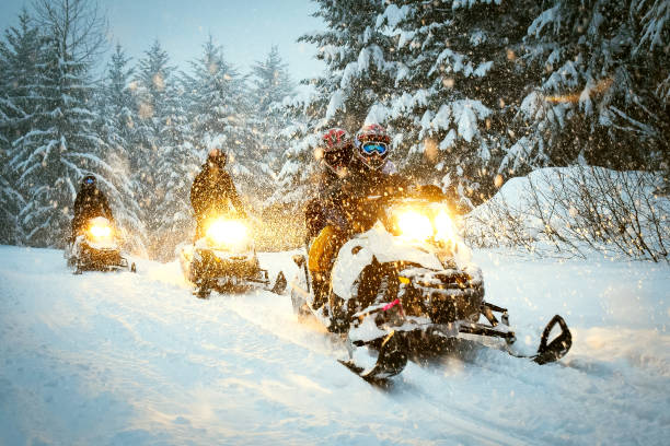 Snowmobiling